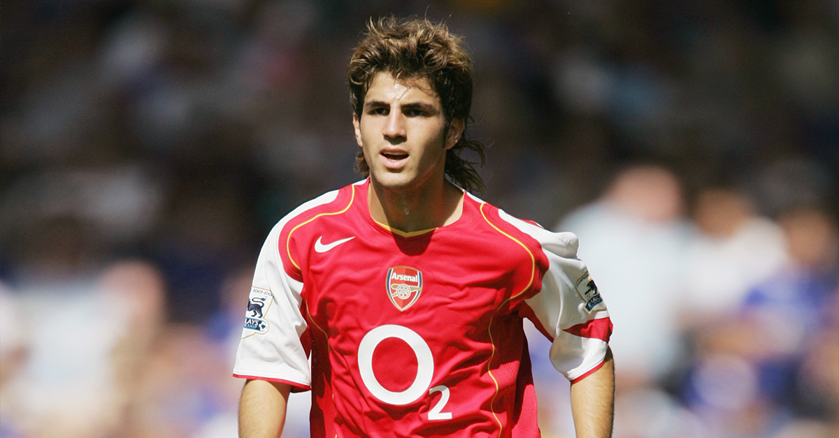 Fabregas khi còn khoác áo Arsenal vào năm 2004. Ảnh: GOAL.COM