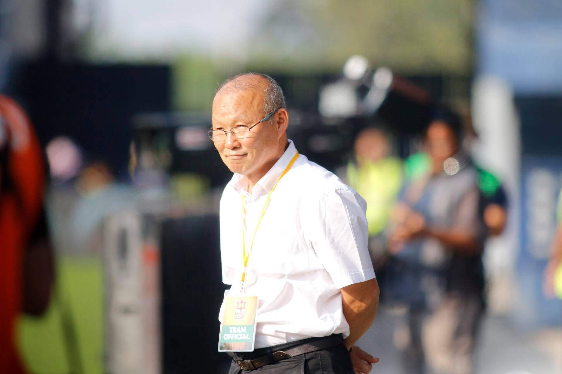 HLV Park Hang-seo trước trận gặp U-23 Myanmar. Ảnh: ANH TUẤN