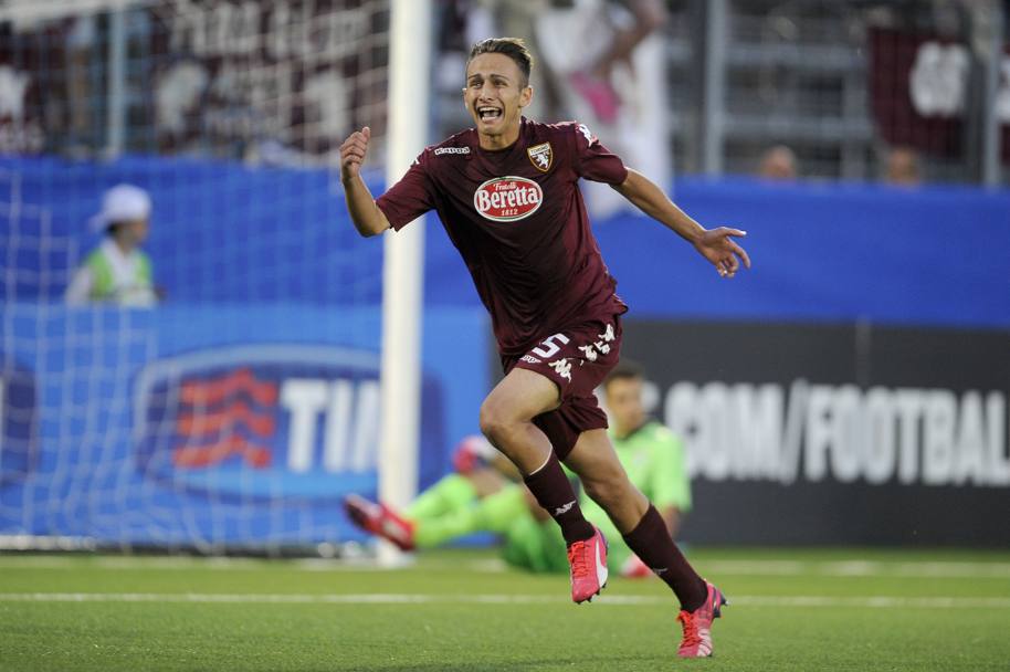 Simone Edera - tác giả bàn nâng tỉ số lên 3-1 cho Torino trước Lazio. Ảnh: GETTY IMAGES