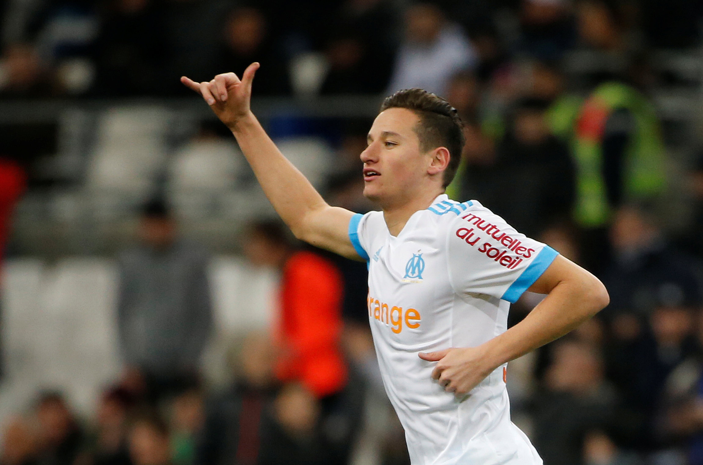 Florian Thauvin - người hùng của Marseille trong chiến thắng trước Mezt. Ảnh: REUTERS