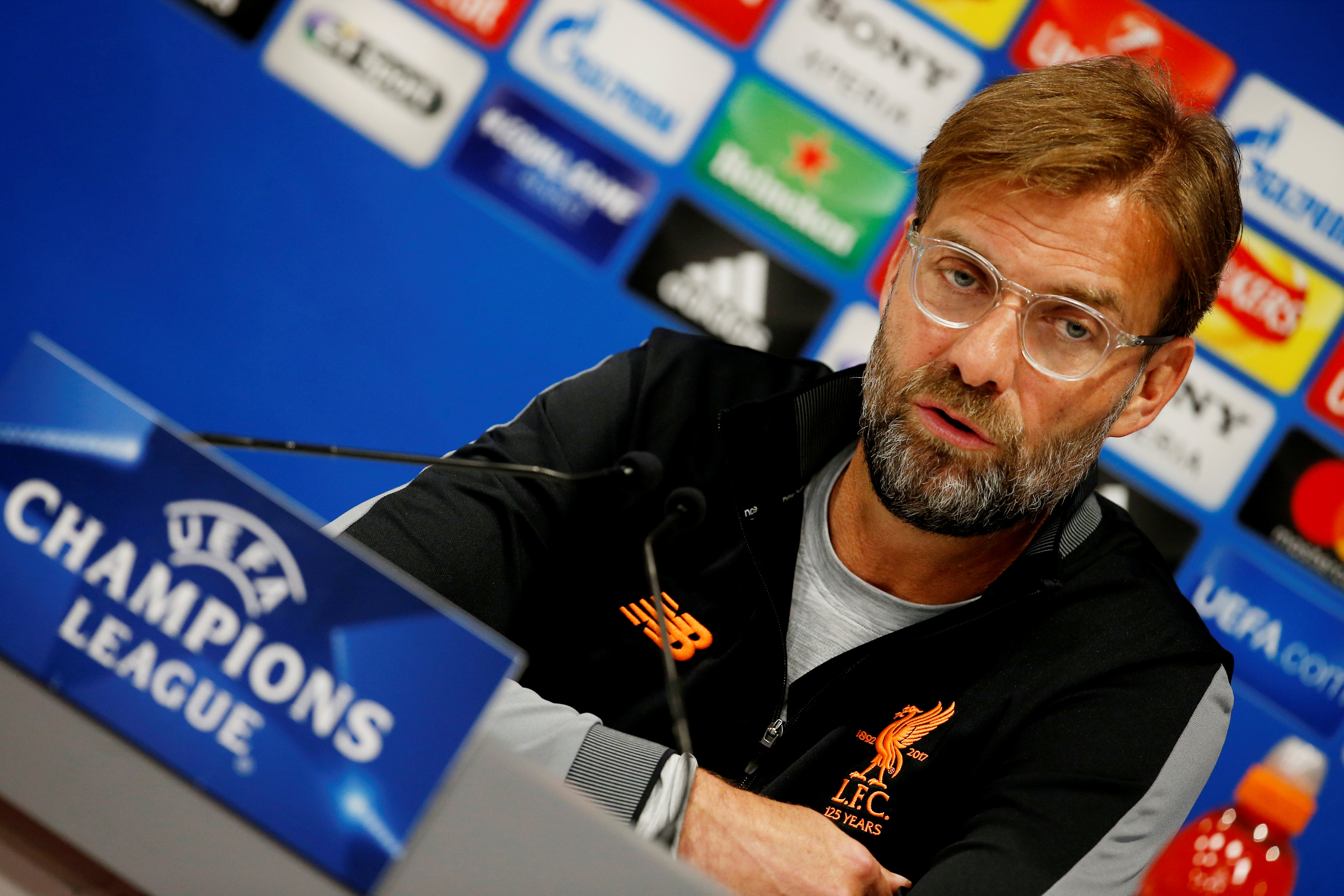 HLV Klopp tự tin sẽ đá bại M.C. Ảnh: REUTERS