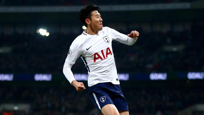 Son Heung-min ăn mừng bàn thắng trong màu áo Tottenham. Ảnh: GETTY IMAGES