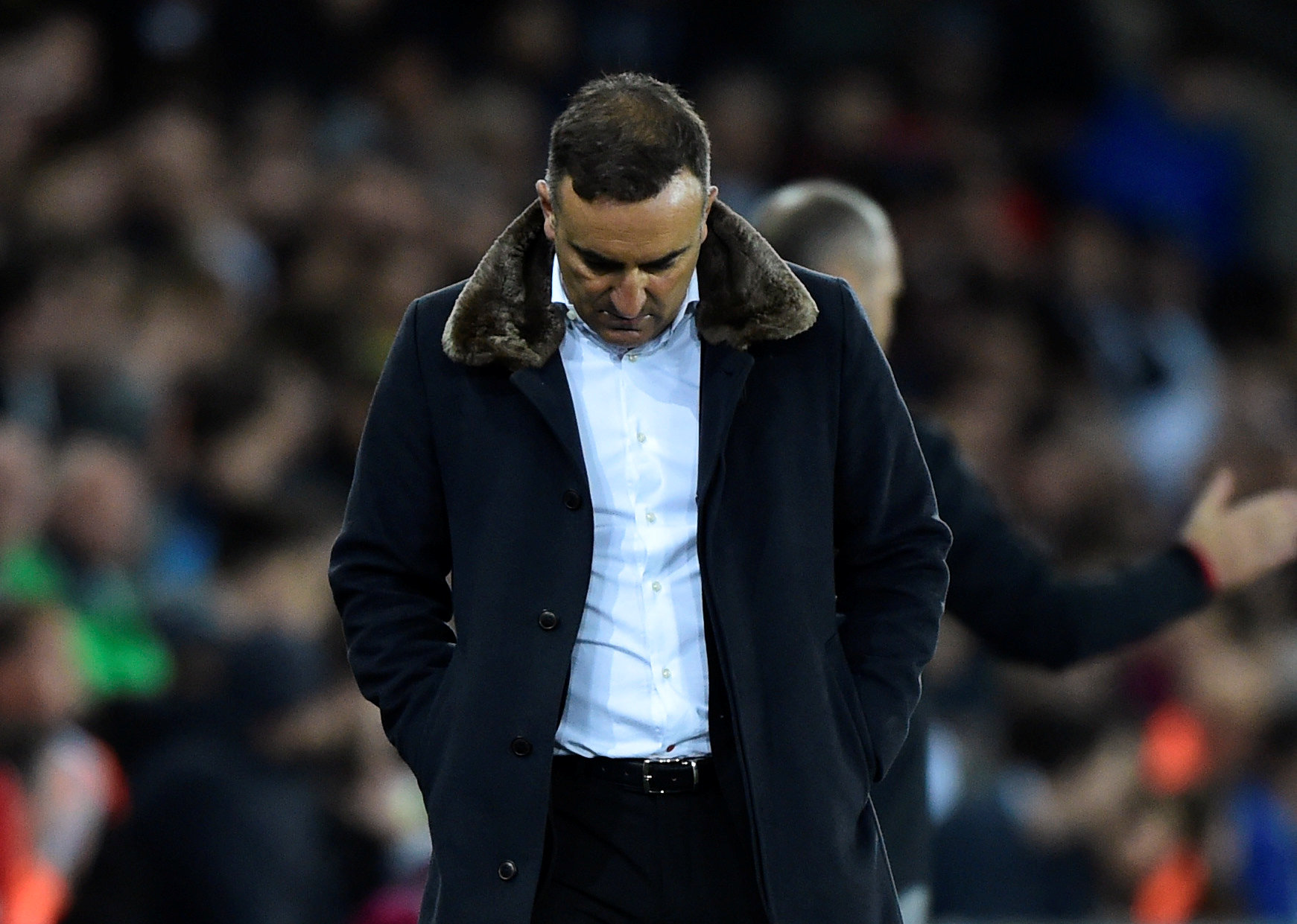 HLV Carvalhal sẽ rời Swansea vào cuối mùa giải này. Ảnh: REUTERS